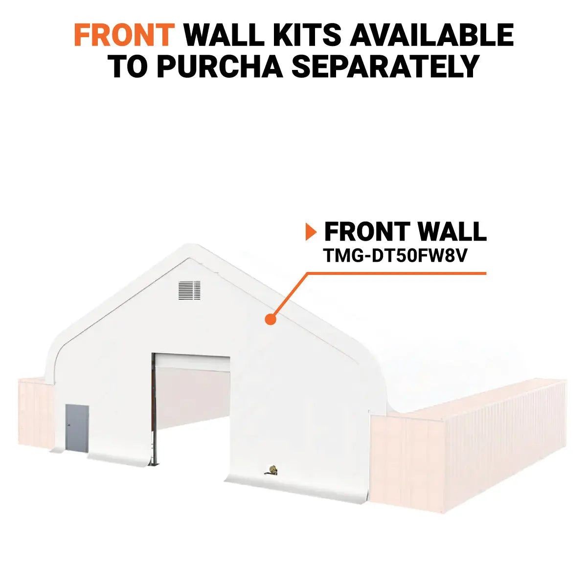 50x40ft Double Truss PVC Container Shelter 32oz Heavy Duty Cover Drop End