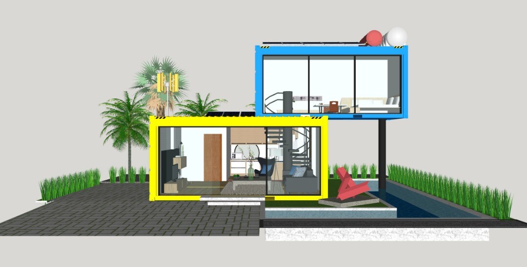 Desert Palms #33 Shipping Container Home Catalog L40′