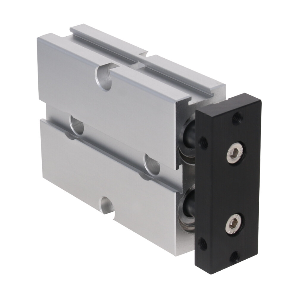 TN16mm Bore Stroke Dual Acting Double Rod Pneumatic Air Cylinder Alloy 10~150mm