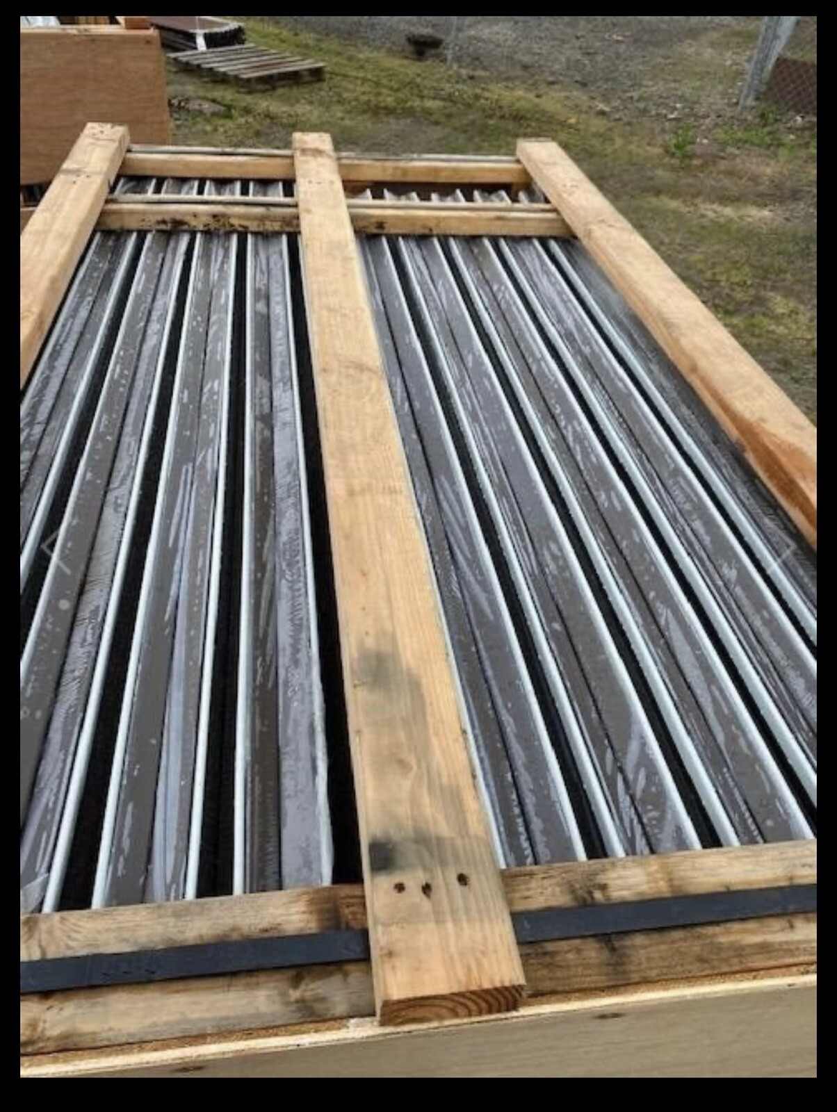 brown metal siding
