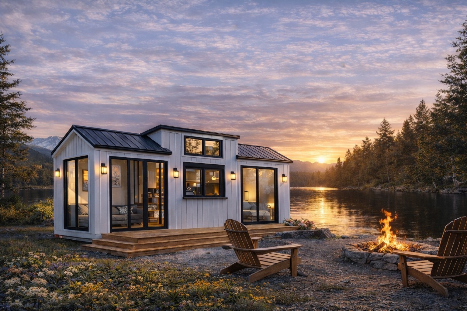 The Storm Premium Tiny Home 323SF Towable Heated Floors $89,900 FREE SHIPPING
