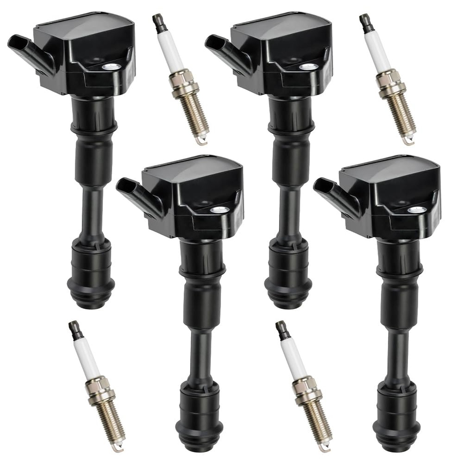 4 PCS UF756 Ignition Coil Pack with 31312514 Coil Pack Set Iridium Spark Plug…