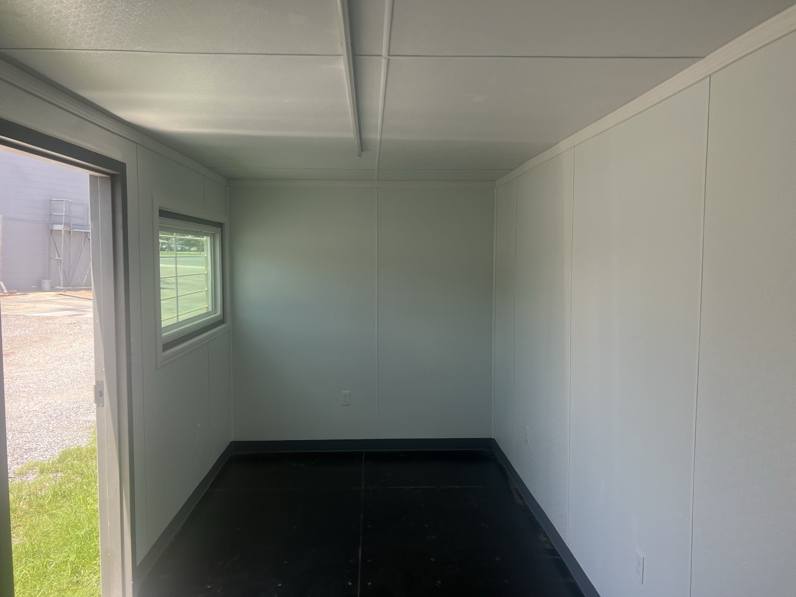 20ft Steel Prefabricated Modular Office Building Modern w/ AC, Dual Pane Windows