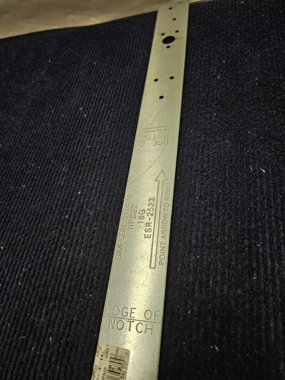 (QTY 7) Simpson Strong-Tie RPS22 1-1/2 Inch x 22-5/16 Inch Retro Plate Strap