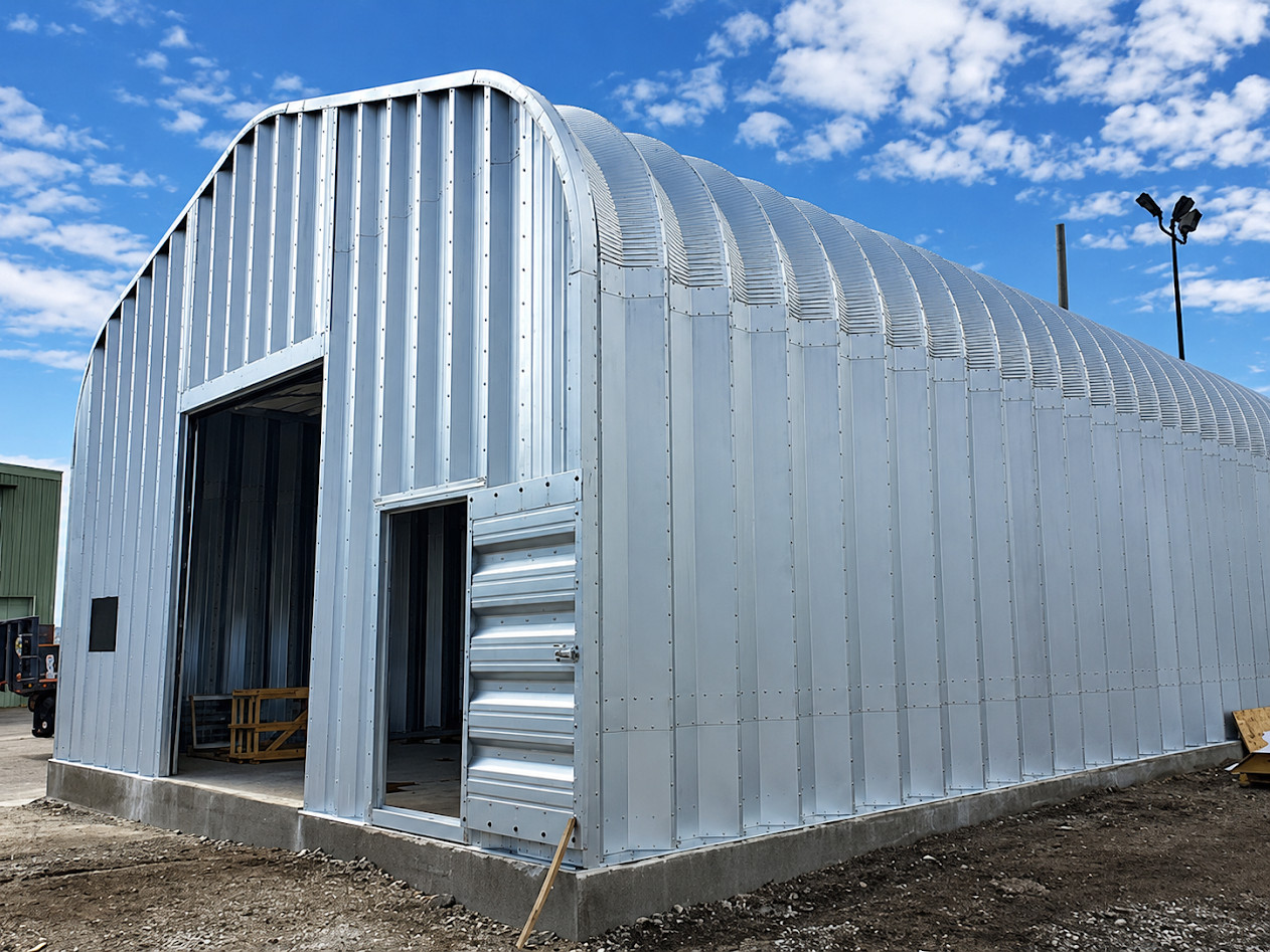 16x24x12 Engineered Steel Building Kit | DuroSPAN Clear-Span Arch System w/ Ends