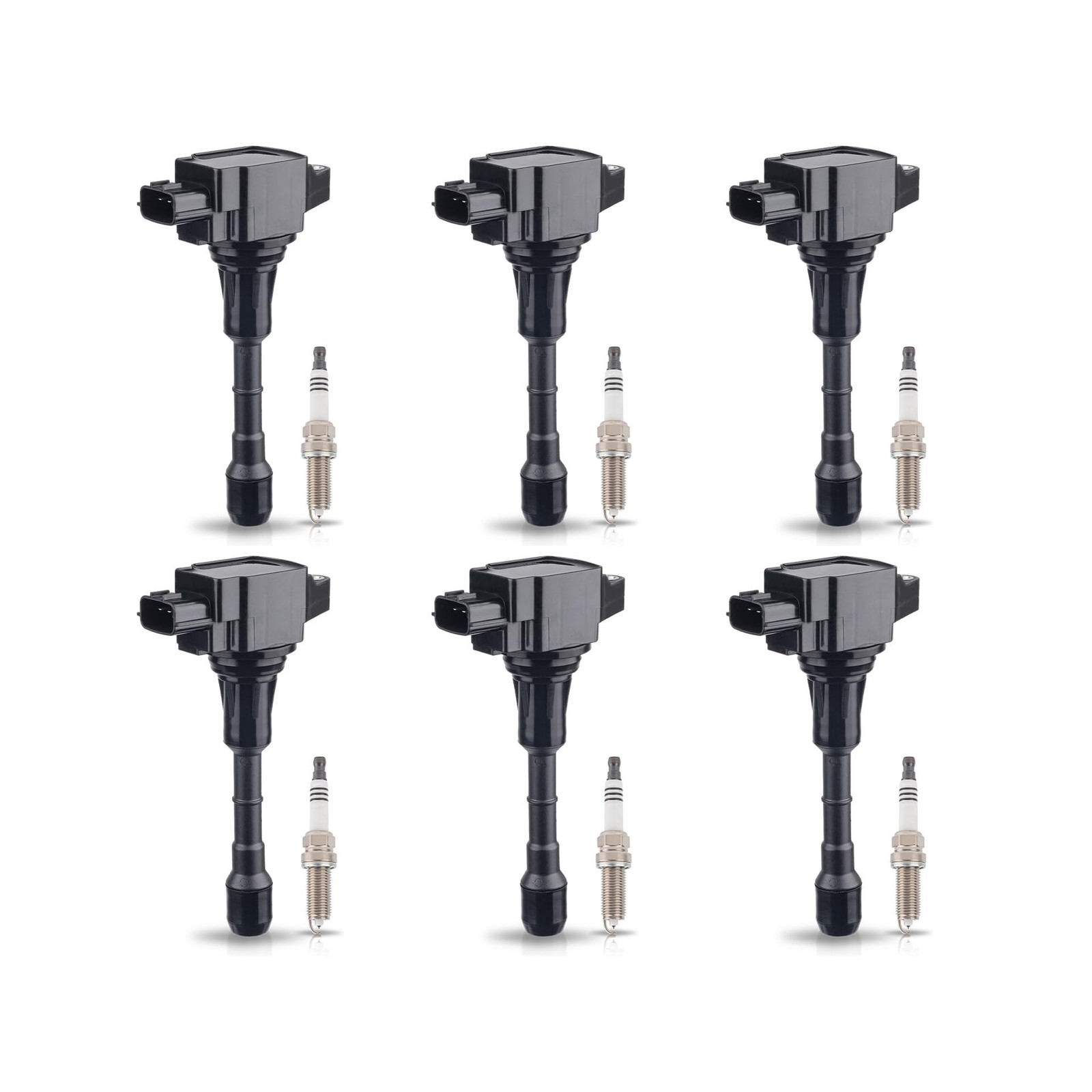 ENA Set of 6 Iridium Spark Plug and 6 Ignition Coil Pack Compatible… Fast Ship