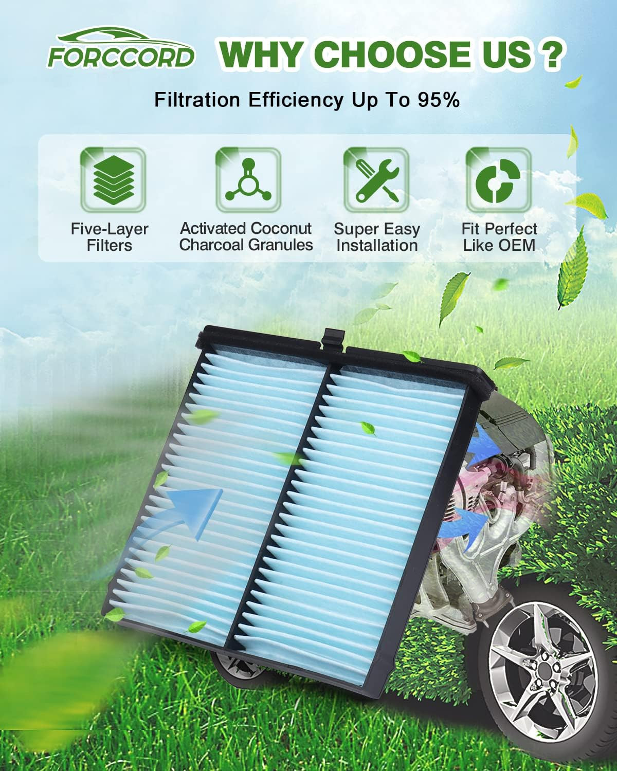 Cabin & Engine Air Filter Fit for Mazda 3 (2019-2026), CX-30 (2019-2026), CX-50