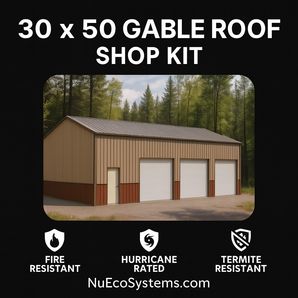 Steel Framed 40 x 60 x 16 Shop Kit, Warehouse Kit ON SALE NOW !!!