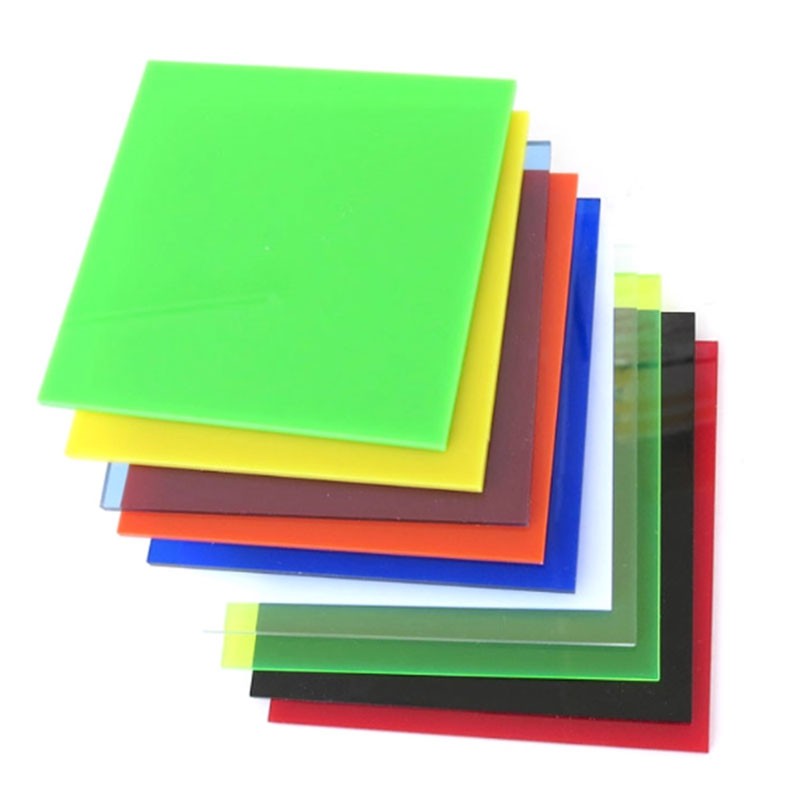 Color Acrylic Sheet Panel Plastic Plate 8x8cm 10x20cm 15x15cm 20x20cm