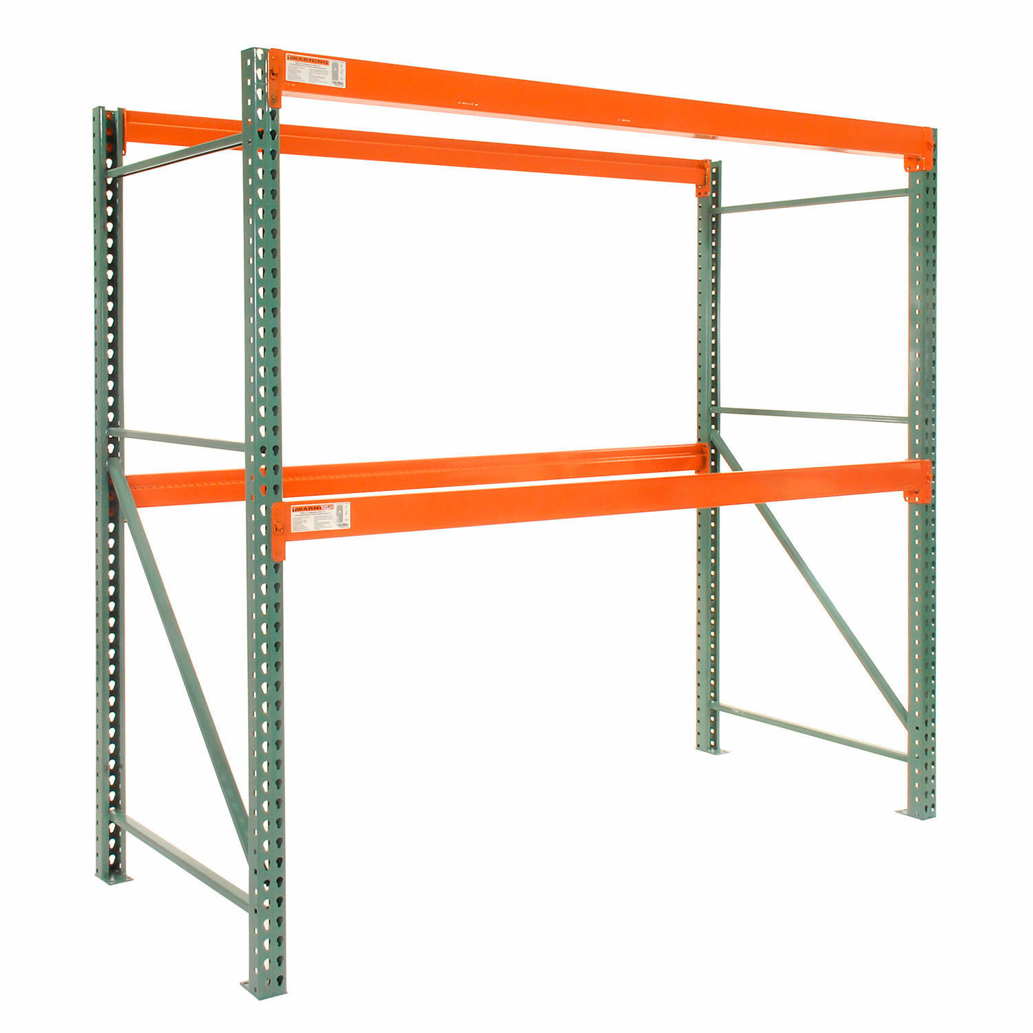 Global Industrial Teardrop Pallet Rack Starter 96″W x 42″D x 192″H