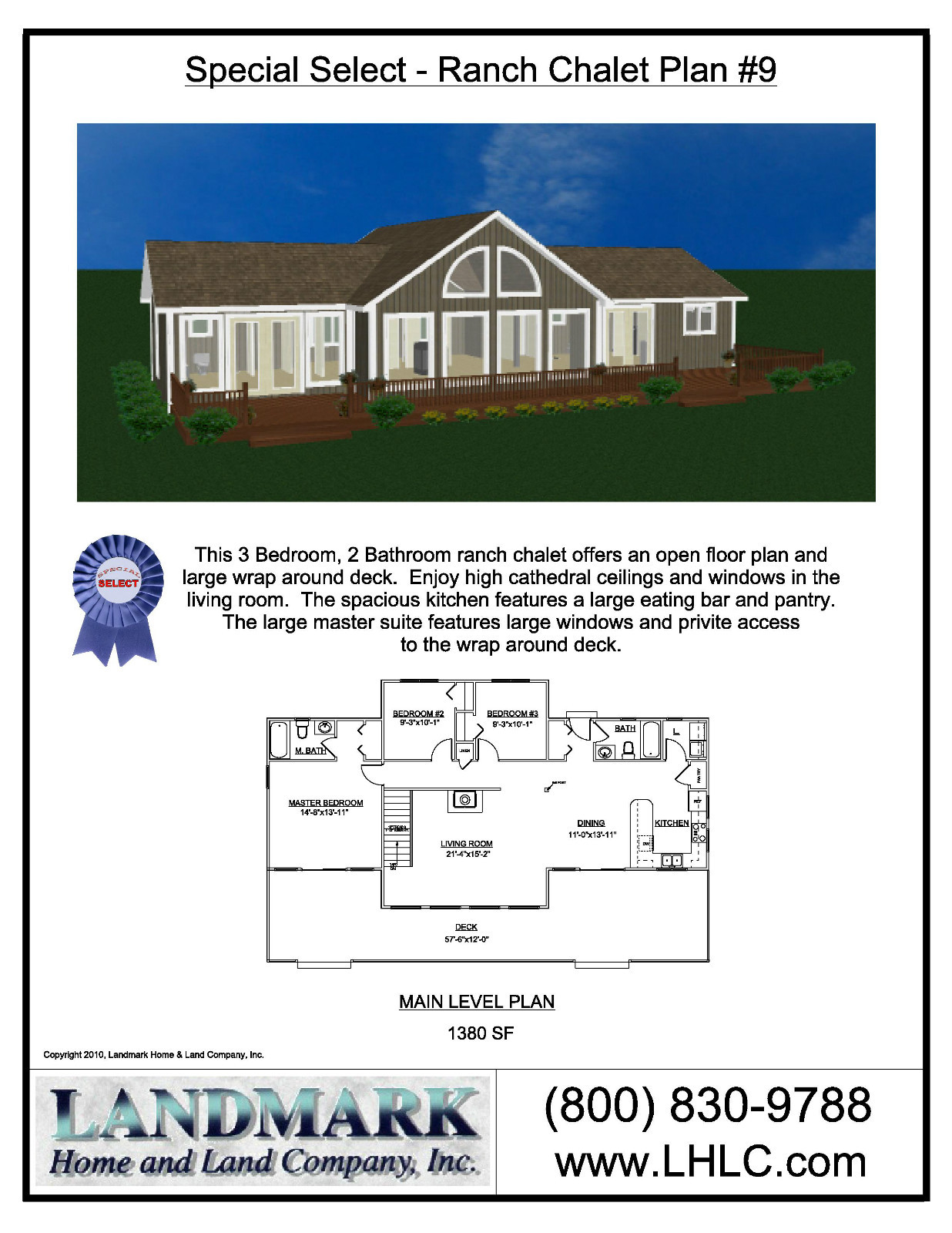 Chalet Home House Kit Prefab house 3 Bedrooms 2 Bath Vacation home Guest House