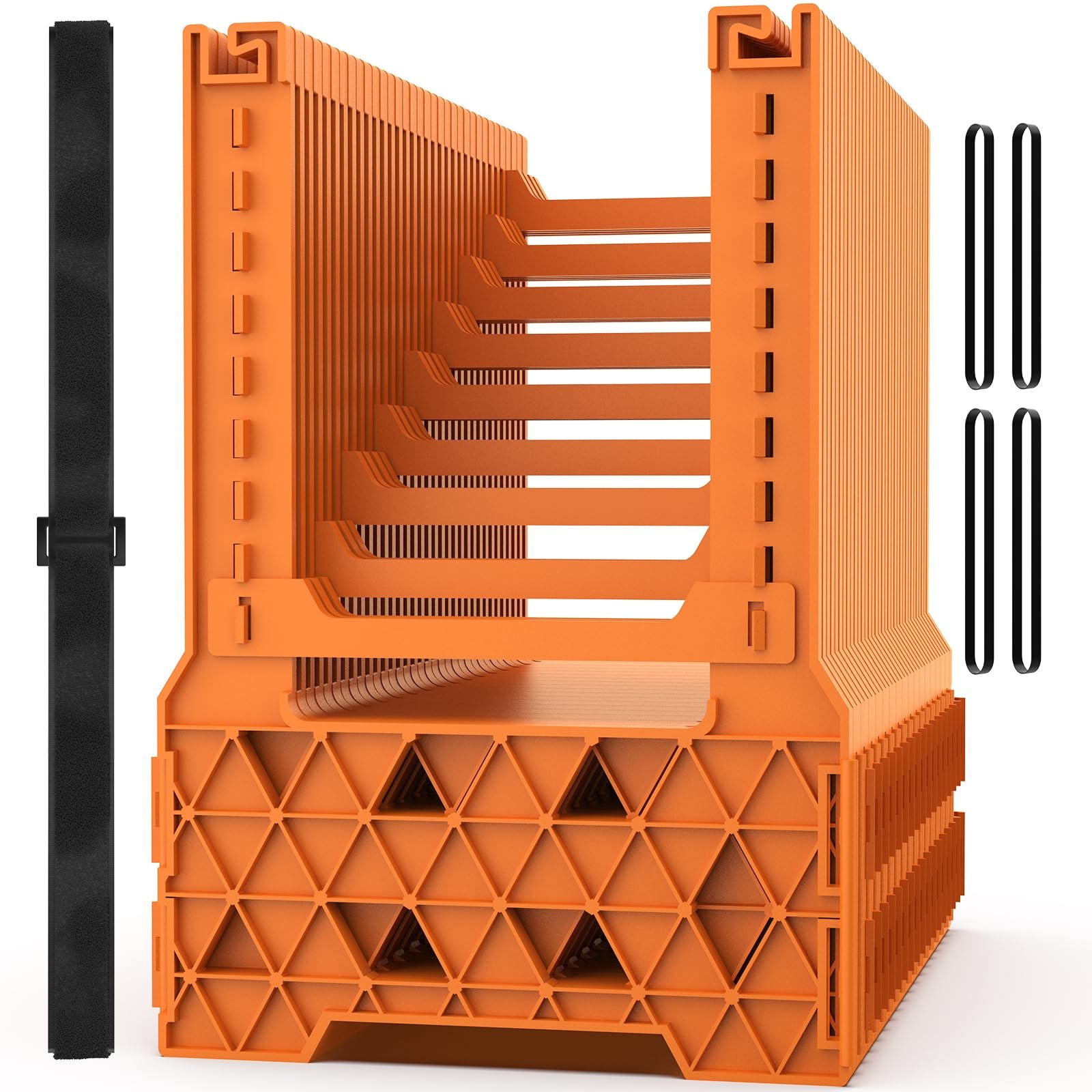 15 Ft RV Sewer Hose Support Blaze Orange Camper Drain Hose Stand