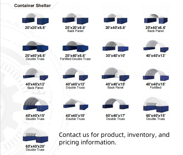 20’x20’Shipping Container Canopy Shelter Kit | 18OZ PVC | Industrial Tent