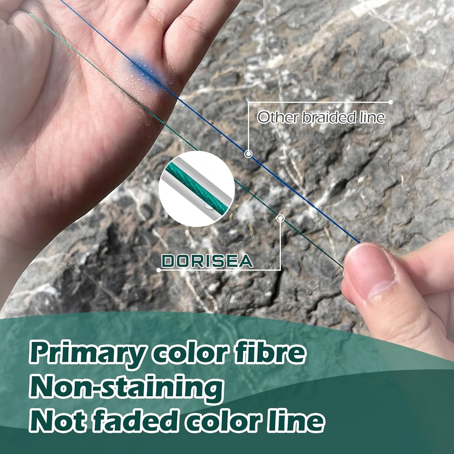 100% PE Braided Fishing Line Black 109-2187Yds 6-550LB Test