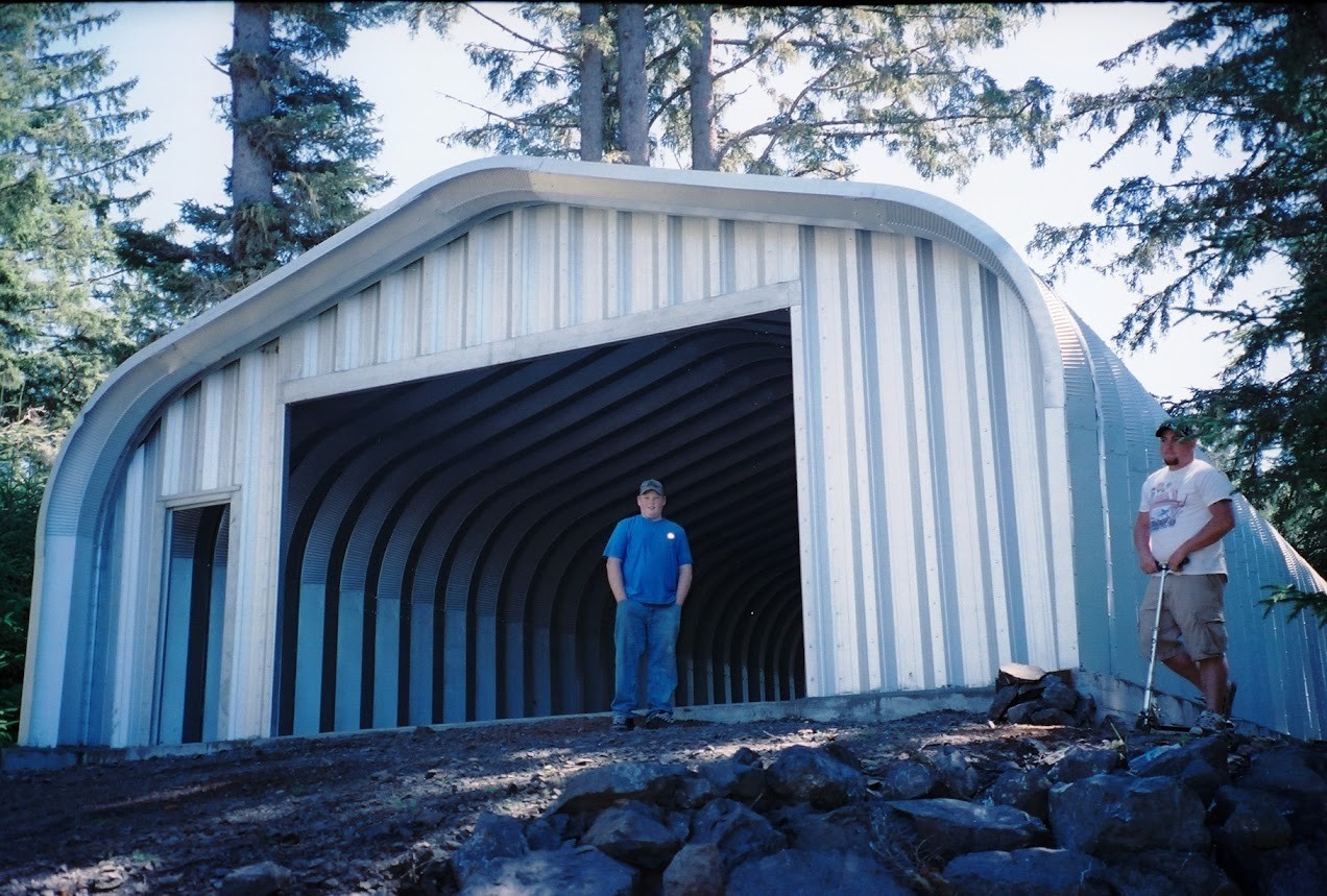 25x30x13 DuroSPAN Steel Building Kit Clear Span Arch System End Walls included