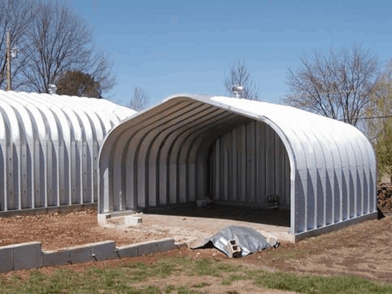 25x24x13 Engineered Steel Building Kit | DuroSPAN Clear-Span Arch System w/ Ends