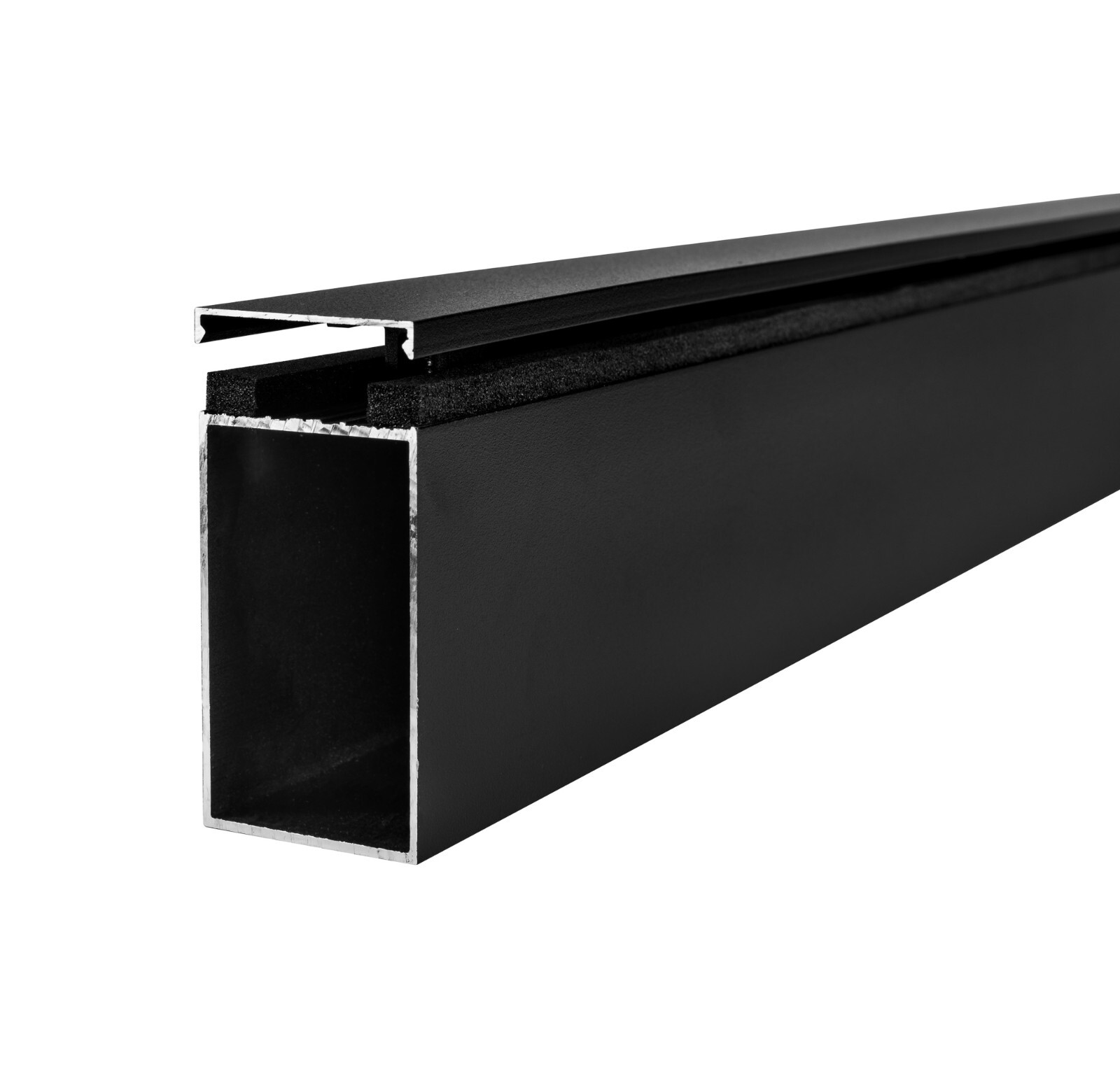 CGP Single-Slide Door System, Glass Aluminum 3-Wall 13’x10’x10’x8′, Black