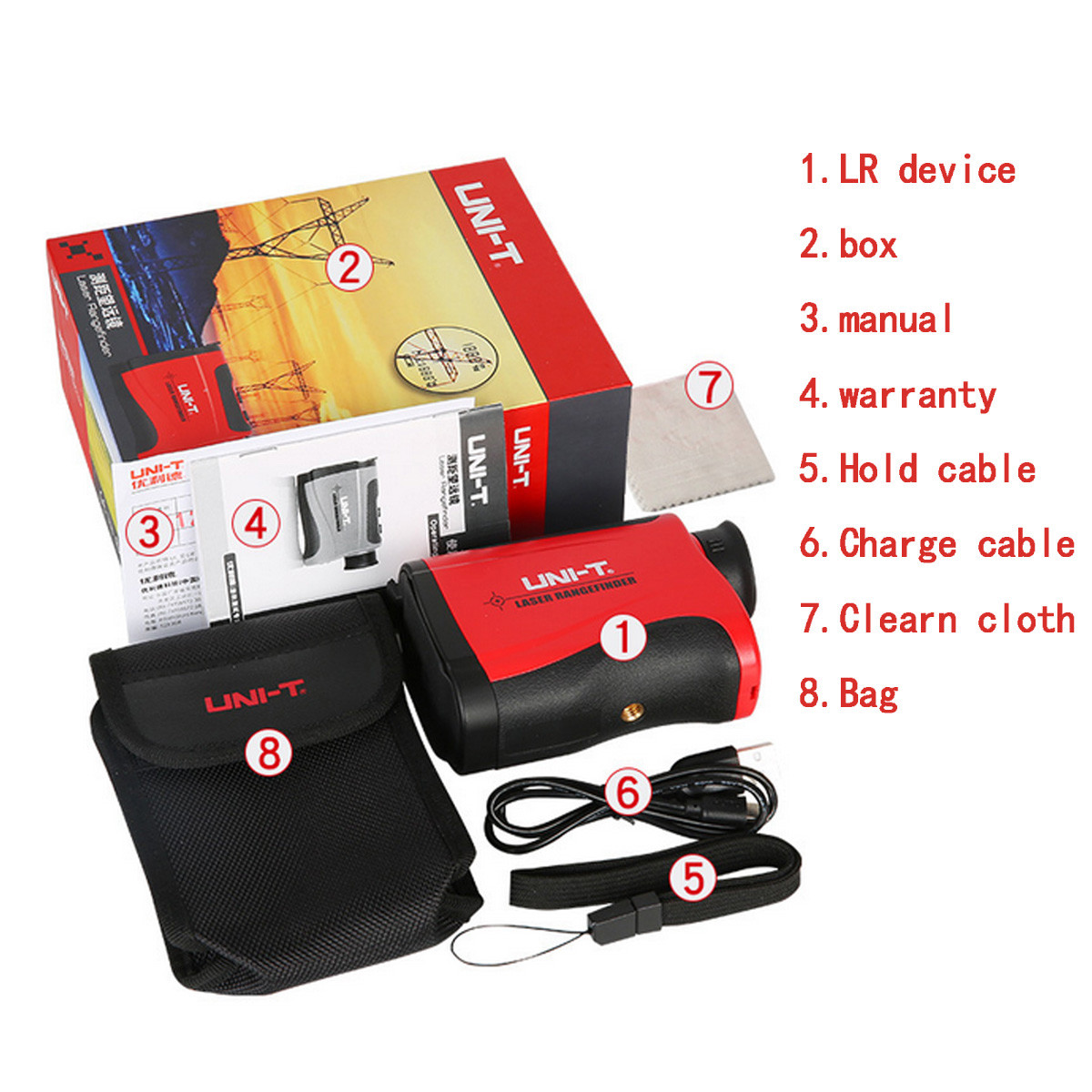 LR600-1200M Laser Rangefinder Hunt Golf Long Distance Measure Finder Telescope