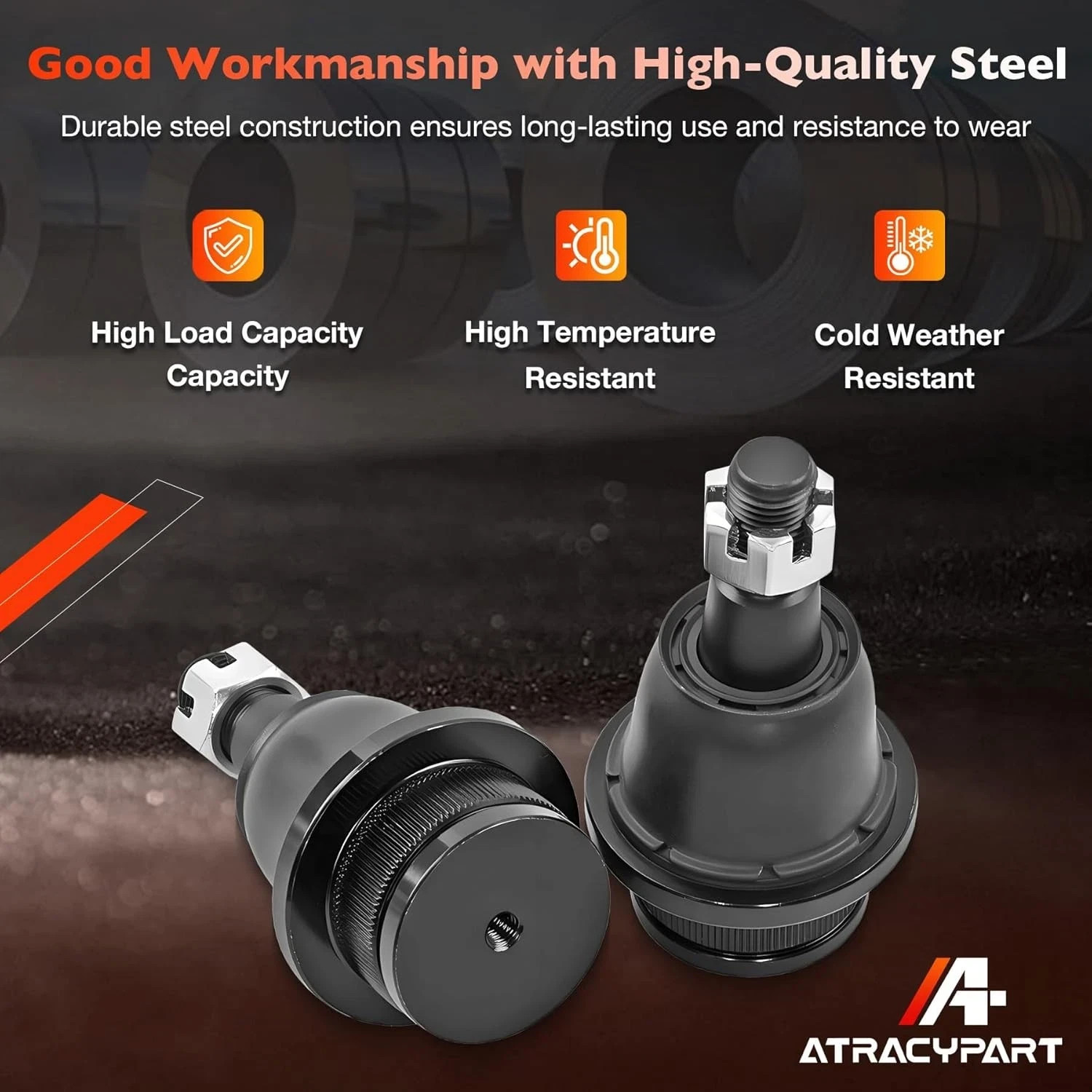 2 Front Lower Ball Joints Compatible with Chevy Silverado 1500 Express 2500 Taho