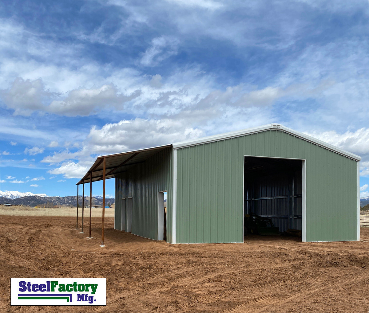 Steel Factory Prefab 20x25x9 Galvanized Metal Storage Garage Steel Building Kit