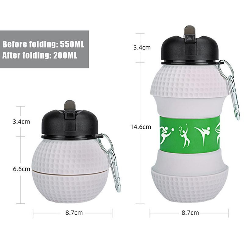 Fold Water Bottle Cups Mug Outdoor Sports School Leakproof Portable Kids Bottle