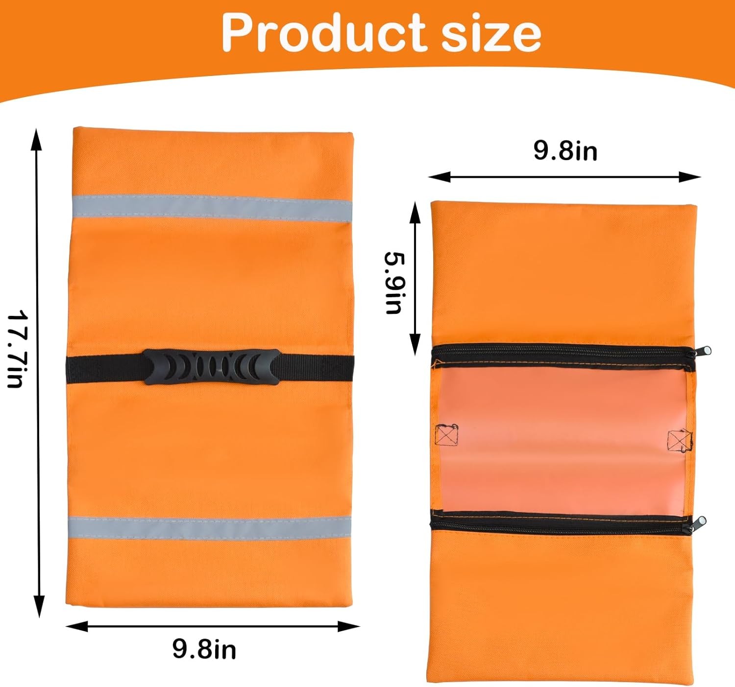RV Sewer Weight Bag,RV Hose Fastening Device with Reflective orange 1pack