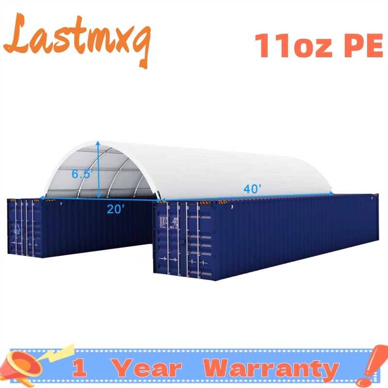 20’x40’x6.5′ 11 oz PE Canvas Fabric Building Shipping Container Canopy Shelter