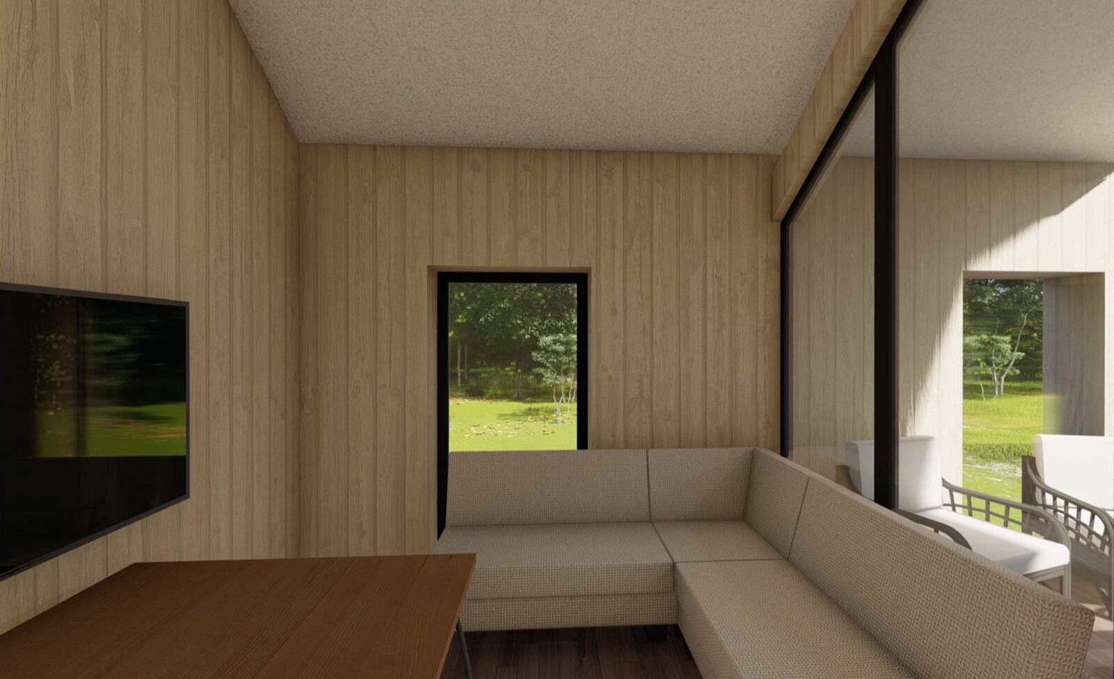 364 sg.ft SOLID PLYWOOD HOUSE KIT #PW-30 WOOD PREFAB DIY KIT BUILDING CABIN HOME