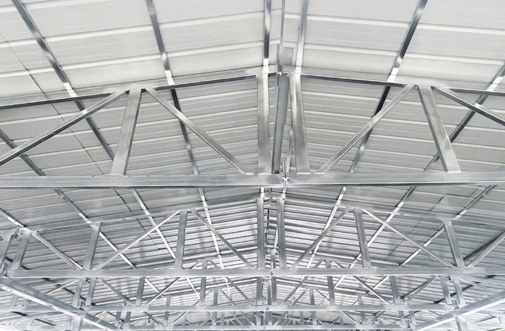 36′ x 40’x 13′ Dual Truss Metal Container Shelter/Heavy Duty Galvanized Steel