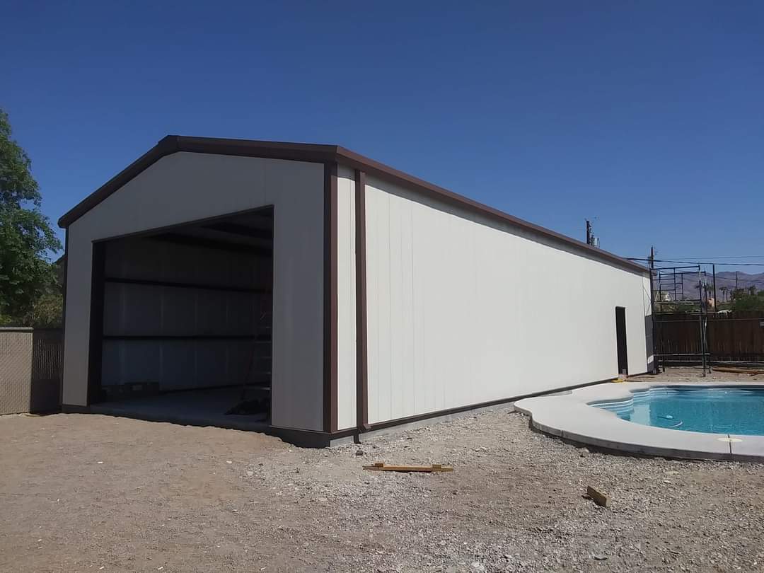 24×35 Steel Building SIMPSON Metal Garage Storage Shop Building Kit