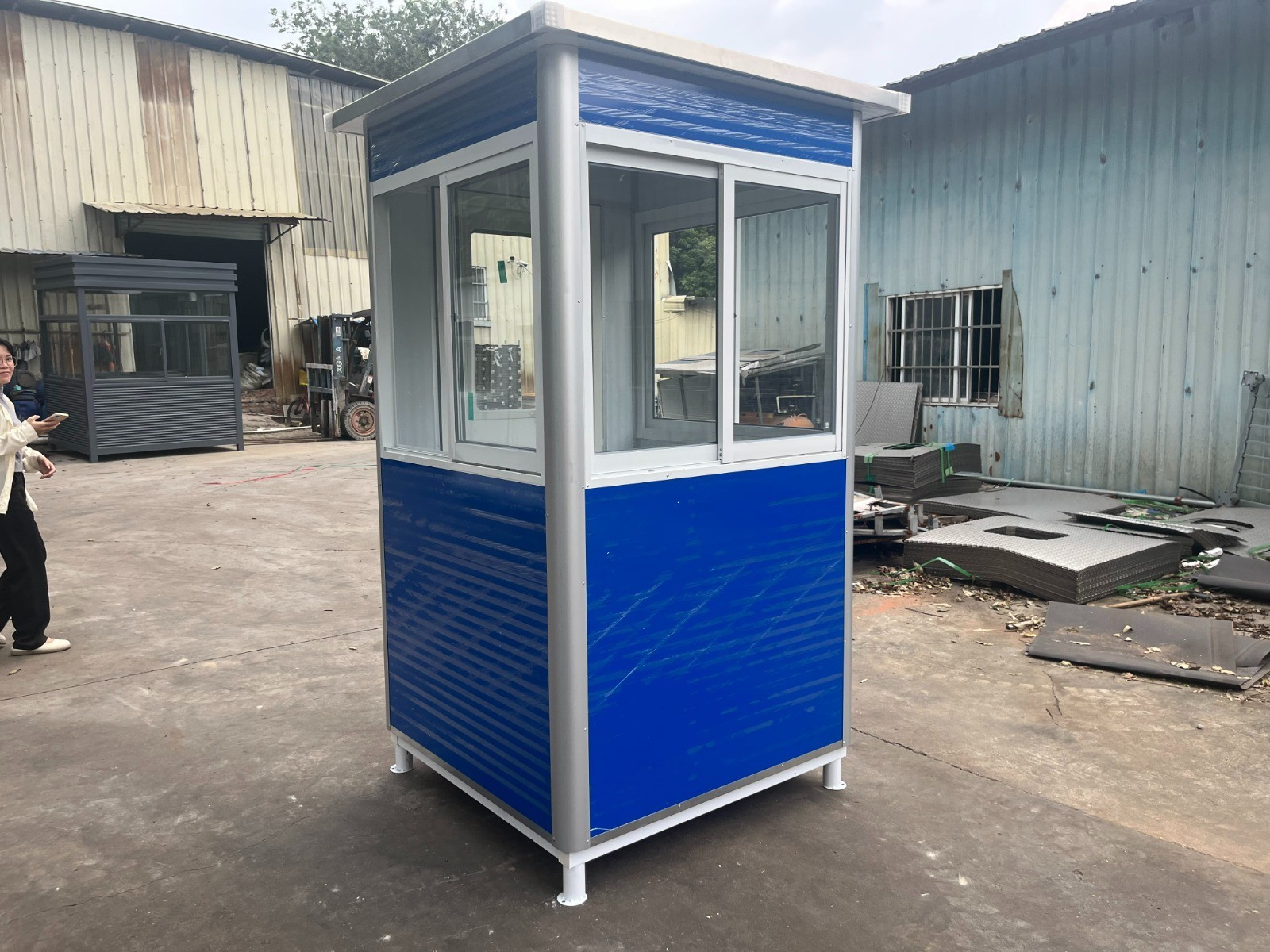 Disassembled Guard Shack Ticket Toll Security Booth Portable Office 4x4x7