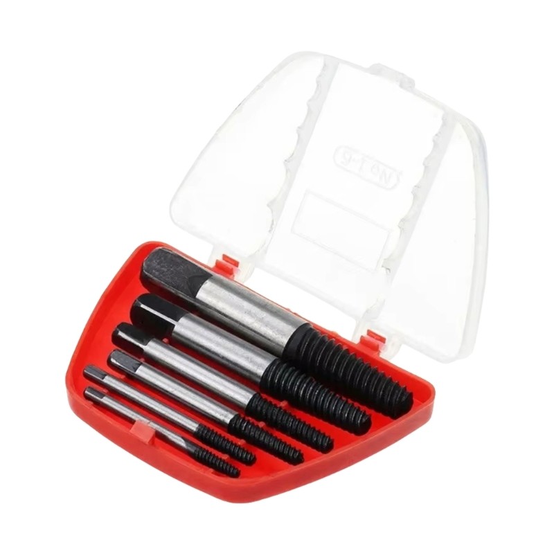 5/6Pcs Screw Extractor Center Drill Bit Broken Screw Removal Center Drill Set