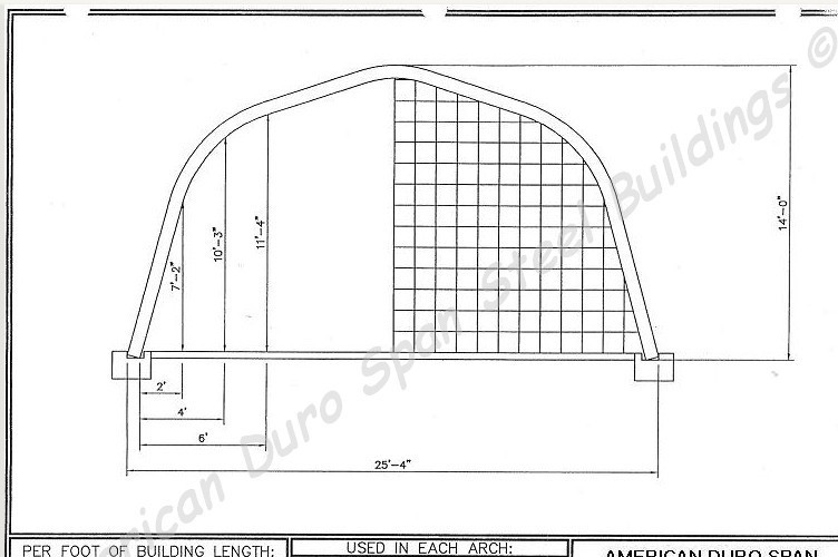 25x25x14 DuroSPAN Steel Building Kit Garage Workshop Storage Barn DIY