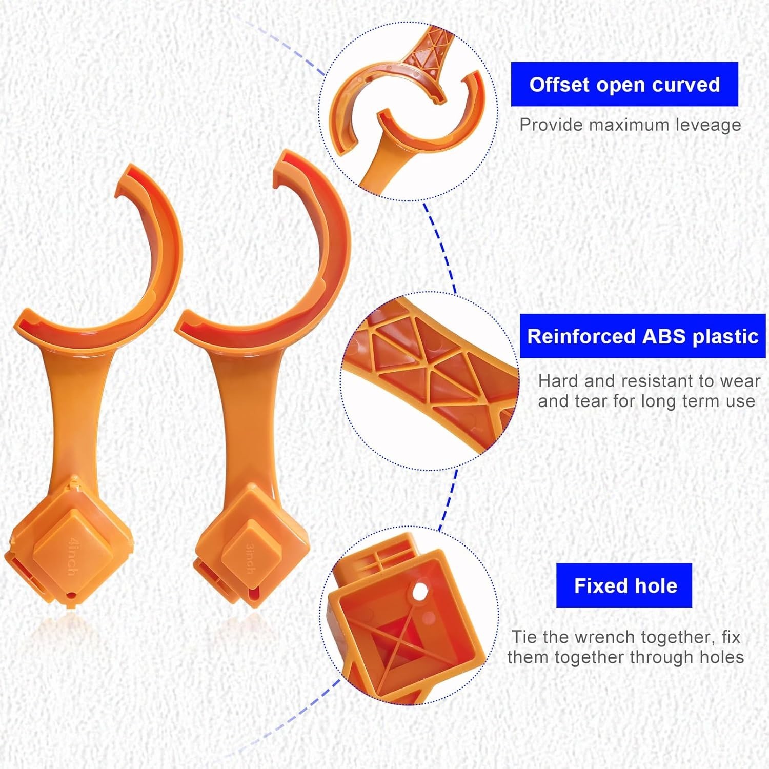 2 PCS , Multi Purpose Fittings Wrench to Connect and Disconnect Sewer Hoses, …