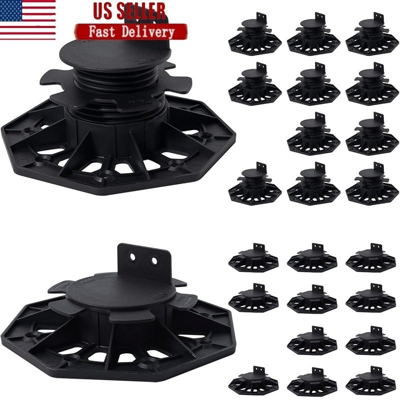 Plastic Wood Floor Installation Keel Adjustable Height Outdoor Building Solution