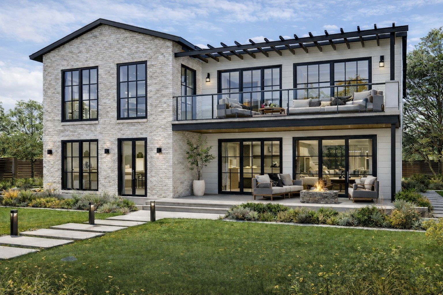 $139,900 The Meridian Contemporary Villa Prefab Kit | 1,960 SF | 4 BR 3 BA