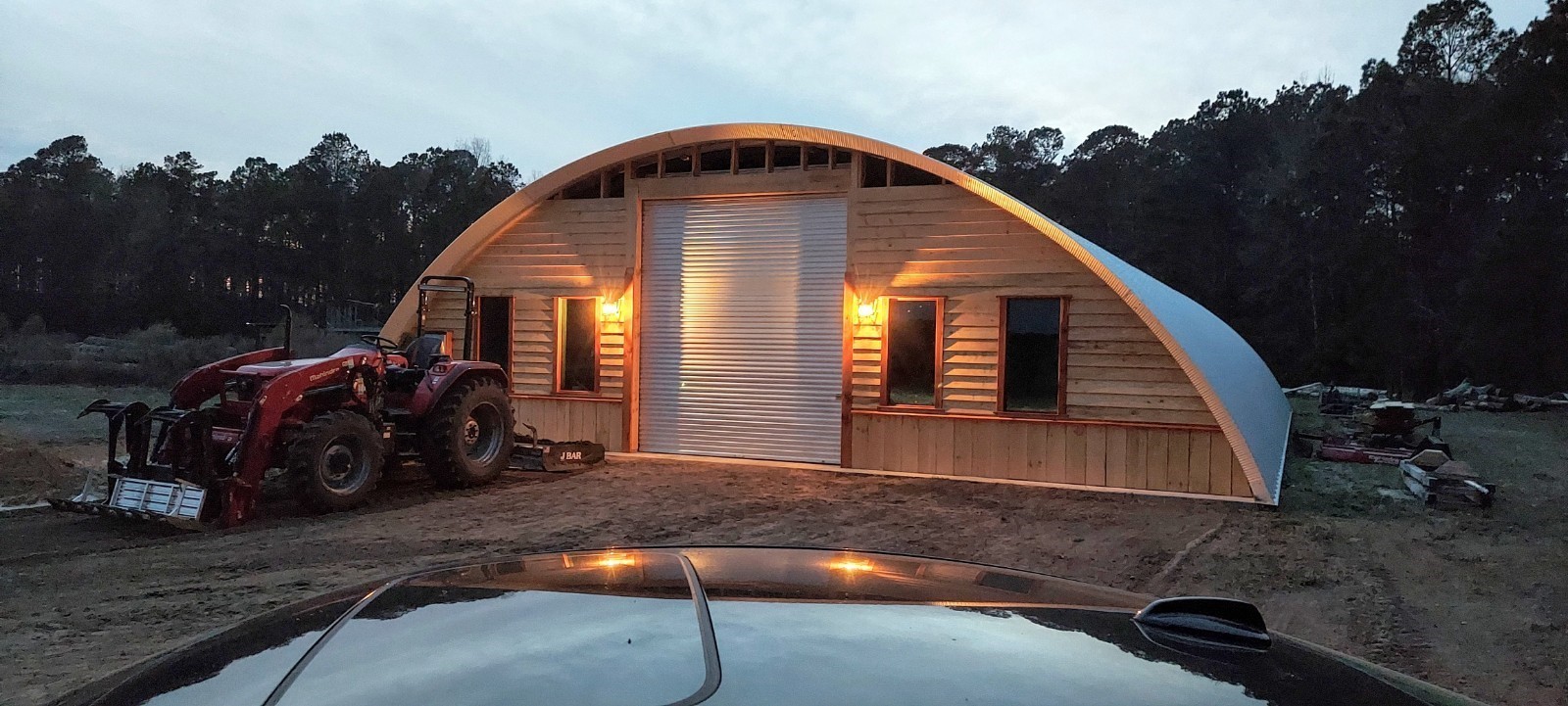 40x80x18 Duro Steel DIY Off Grid Quonset Hut Building Open Ends Factory DiRECT