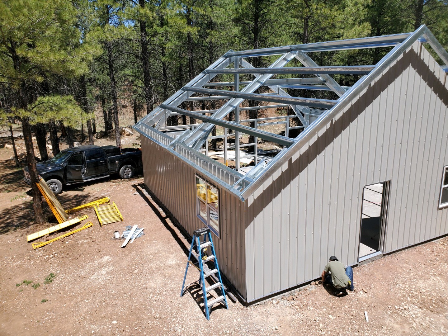 ARIZONA FIRE RESISTANT 30 X 30 GALVANIZED STEEL CABIN KIT