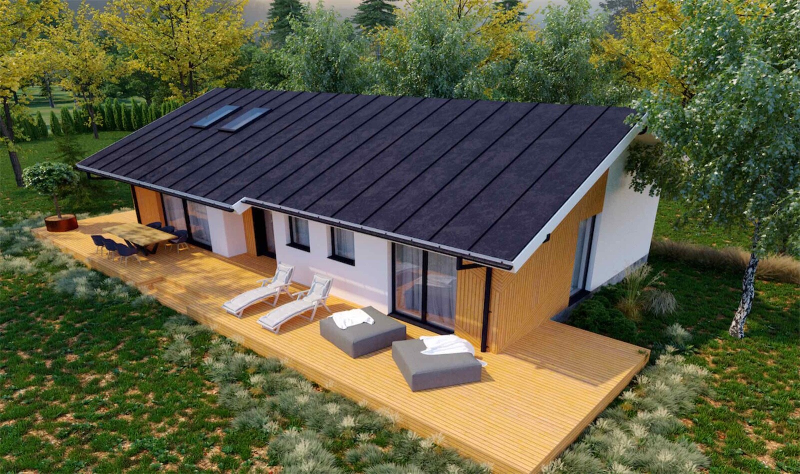 1,000 SQ.FT ECOFRIENDLY MASS WOOD HOUSE KIT SOLID TIMBER HOME PREFAB #CLT-107-2