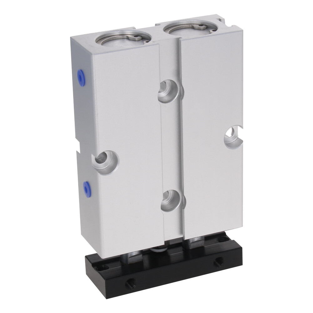 TN16mm Bore 10~150mm Stroke Dual Acting Pneumatic Air Cylinder Double Rod Alloy