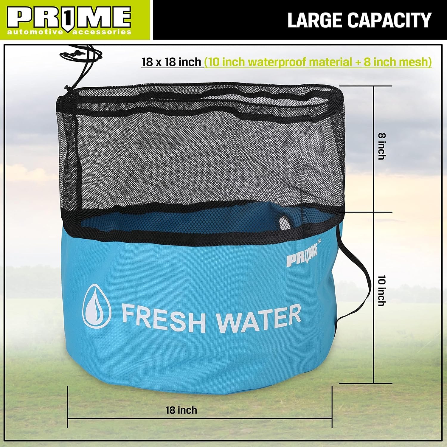PR1ME 4 Pack Waterproof RV Hose Bag Storage, Utility Bag, Sewer Blue
