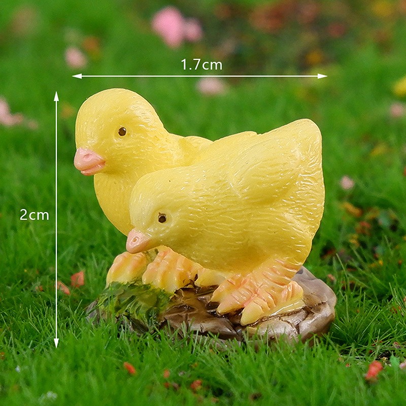 Rooster Chicken Doll Farm Animal Model Home Decoration Miniature Ornaments