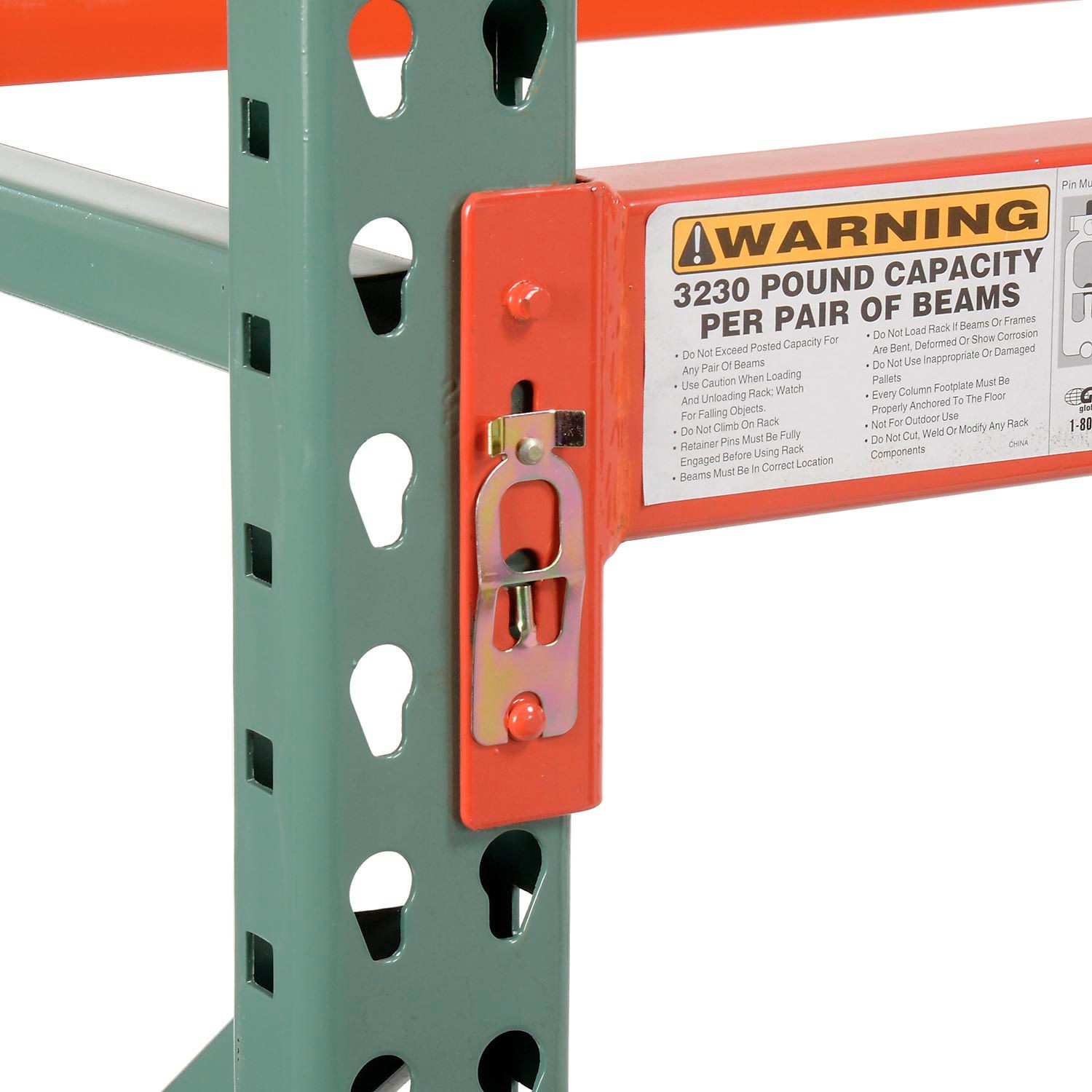 Global Industrial Teardrop Pallet Rack Starter 48″W X 42″D X 96″H