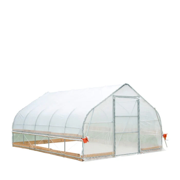 12’x20’x7.2′ Tunnel Greenhouse 6 mil Clear EVA Plastic Film/ Peak Ceiling Roof