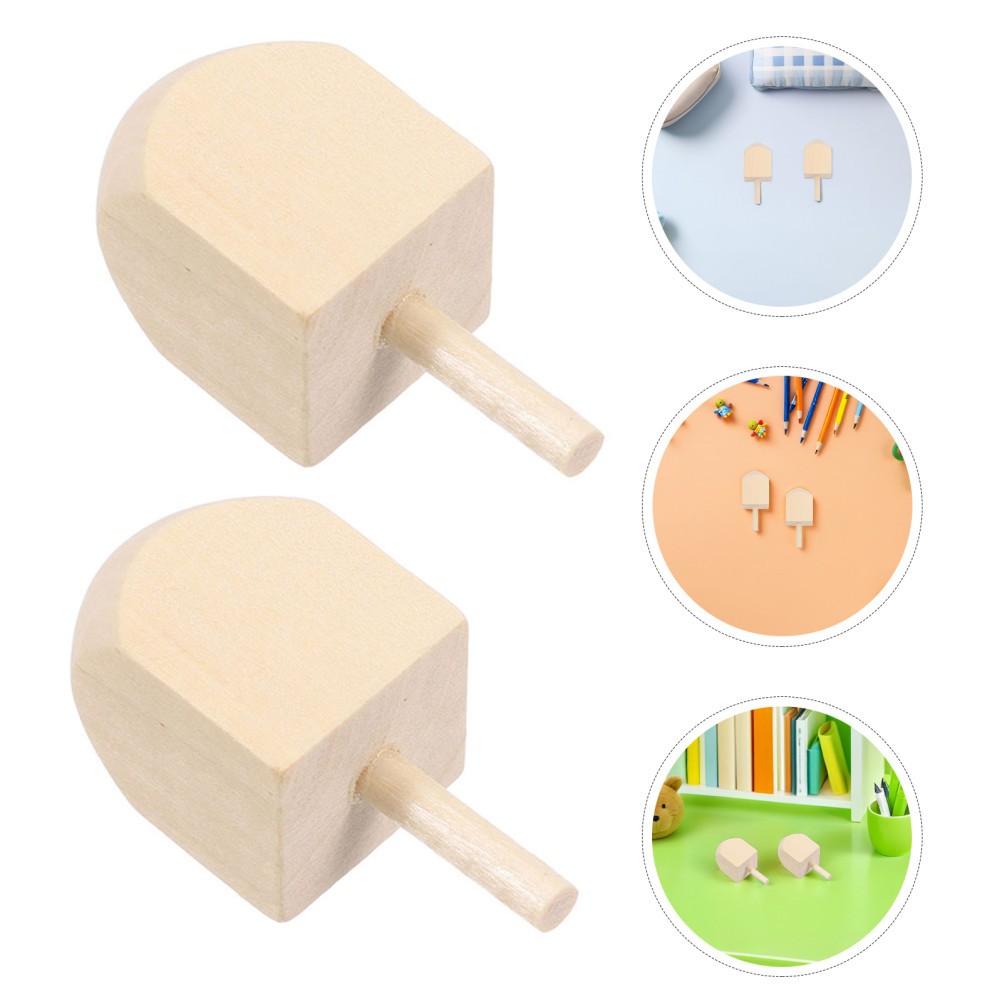 20 Pcs Chanukah Dreidel Wood Handmade Wooden Colorful Dreidels