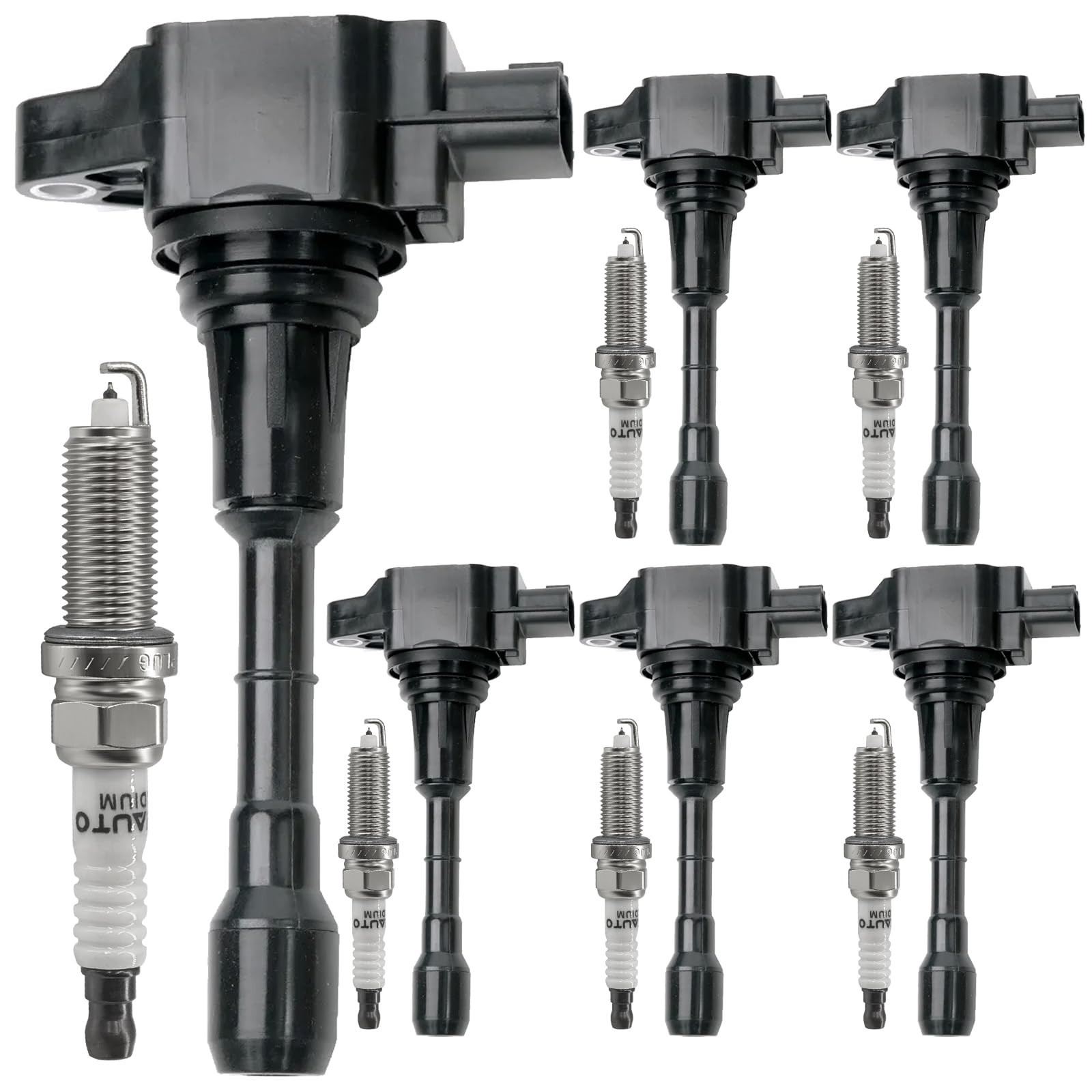 UF550 Ignition Coil Pack 22448JA10C and Iridium Spark Plug 93501 Set of 6PCS …