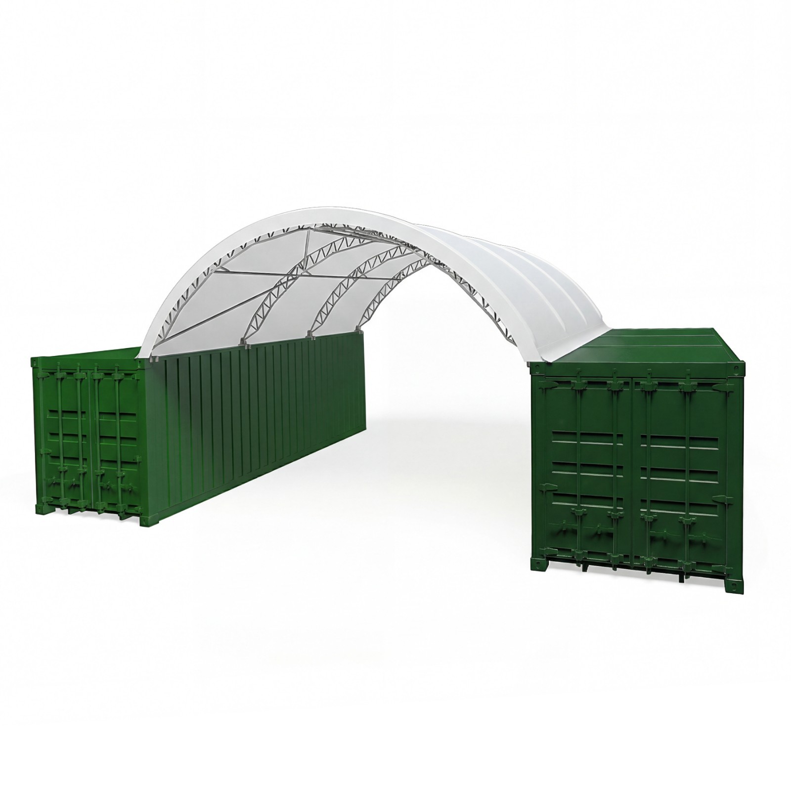 New Update 20’x20′ Double Truss Shipping Container| Heavy Duty 18 oz PVC Shelter