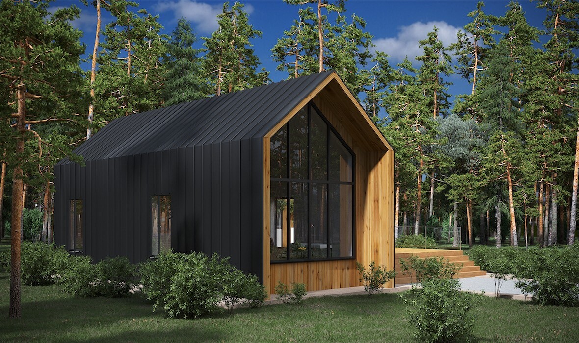 1,420 SQ.FT ECO SOLID TIMBER AIRTIGHT PANEL HOUSE KIT MASS WOOD CLT HOME PREFAB 