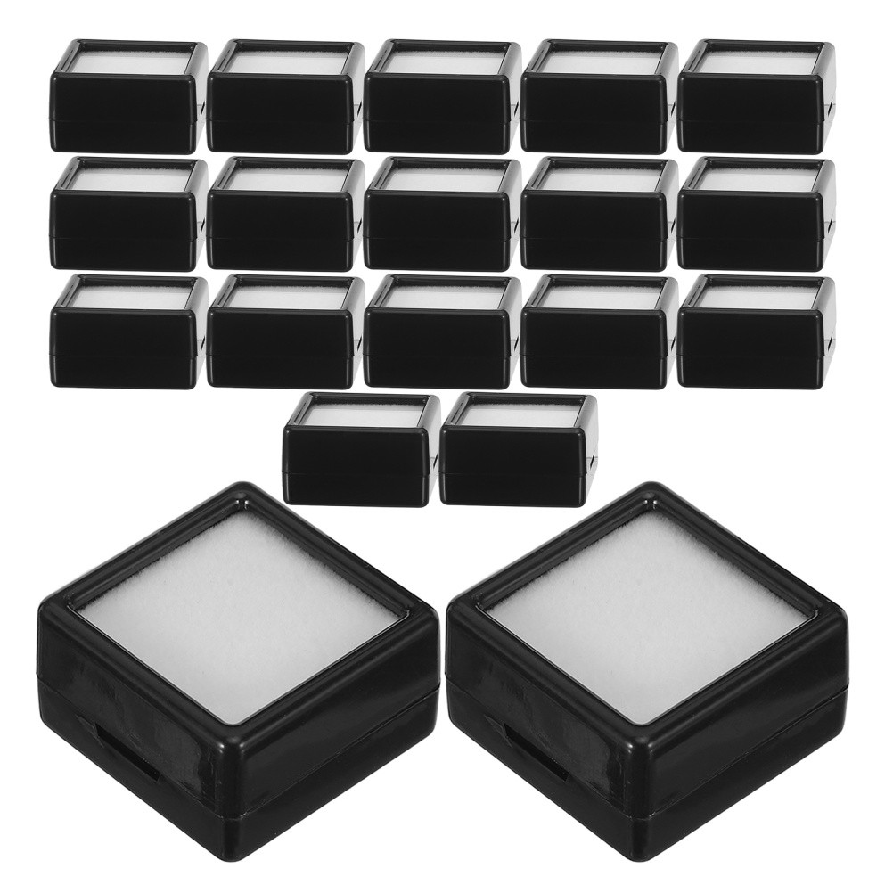 20 Pcs Display Holder for Gems Small Container Jewelry Packaging