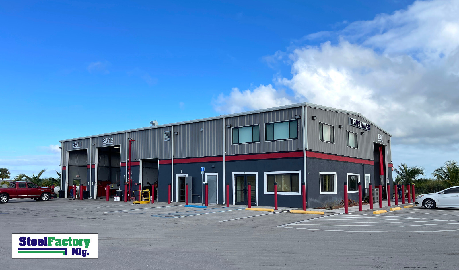 Steel Factory Mfg 60x100x20 Prefab Commercial Building Truck Storage Warehouse